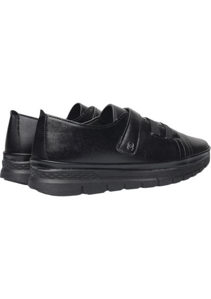 Kadın Ortopedik Taban Comfort Bantlı Günlük Ayakkabı SİYAH indirimleri