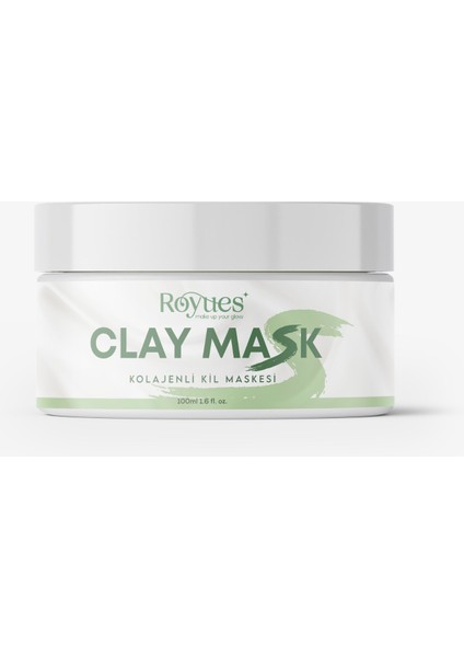 Kolajen Kil Maskesi - Leke ve Siyah Nokta Giderici - Collagen Clay Mask - 125 gr