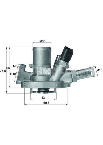 55215006 Termostat Egea-Punto Evo 09-12 1.4-1.6jtd Punto 12-Bravo Iı 08-500 08-1.4 Komple 80C 55215006