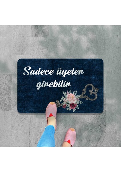 Dijital Baskılı Kapı Önü Paspas Çiçek Desenli Hoş Geldiniz Yazılır Ev Içi ve Dışı Banyo Mutfak Çocuk Odası Için kullanılabilir 45X70