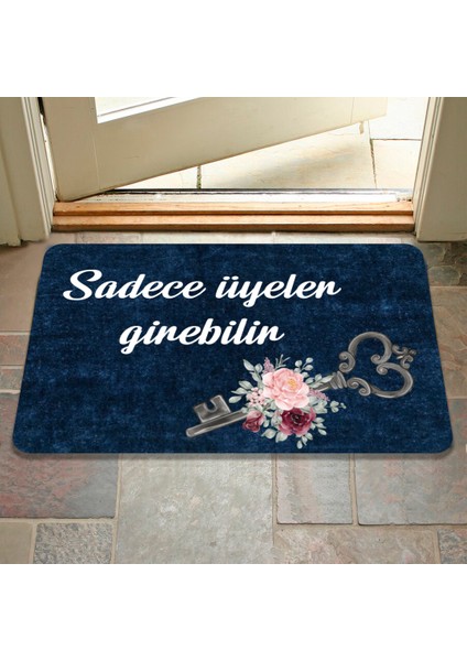 Dijital Baskılı Kapı Önü Paspas Çiçek Desenli Hoş Geldiniz Yazılır Ev Içi ve Dışı Banyo Mutfak Çocuk Odası Için kullanılabilir 45X70 modelleri