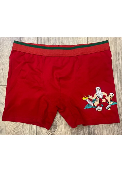 Yılbaşı Özel Desenli Boxer