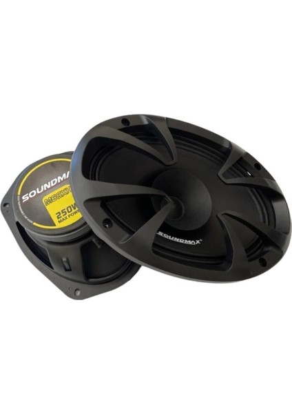 SX-M69XH Çifti 500WAT-200W Rms Kapaklı 6x9 Oval Oto Midrange Hoparlör indirimleri