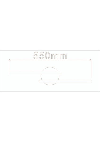 Assos Osram LED Şarjlı Pilli Modern Tasarım Siyah Eskitme Gün Işığı Banyo - Mutfak - Salon-Ofis 2x3
