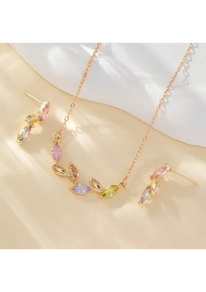 Kolye Küpe Zirkon Set