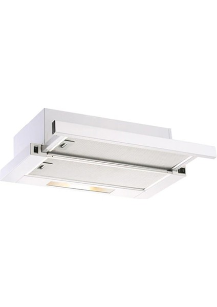 Hibsan 7062 LED Aydınlatmalı Mutfak Aspiratörü Beyaz