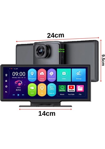 Kablosuz Car Play Android Auto Ön Arka Araç Kamerası 10,26” Ekran Multimedya Navigasyon fırsatları