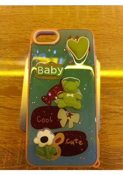 iPhone 7/8/se Uyumlu Kabartma Figürlü Darbe Korumalı Kapak Cute Kılıf fırsatları