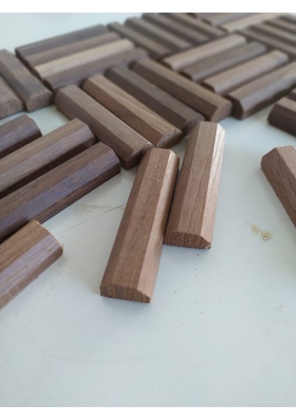 Ahşap 6 X1,5 cm Tasarım Parçalar Akasya 100 Adet