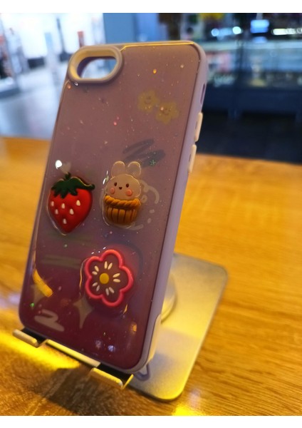 iPhone 7/8/se Uyumlu Kabartma Figürlü Darbe Korumalı Kapak Çilek Kılıf fiyatları