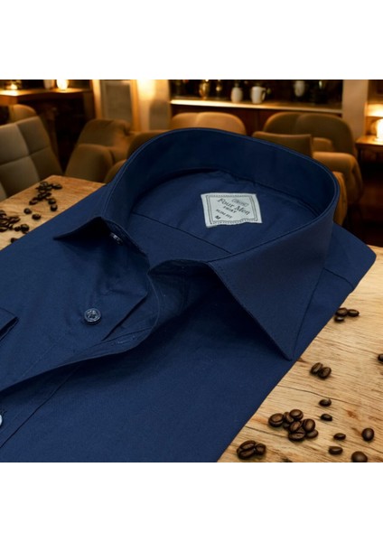Slim Fit Dar Kesim Düz Erkek Pamuk Gömlek fiyatları