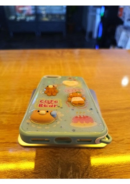 iPhone 7/8/se Uyumlu Kabartma Figürlü Darbe Korumalı Kapak Little Bear Kılıf fiyatları