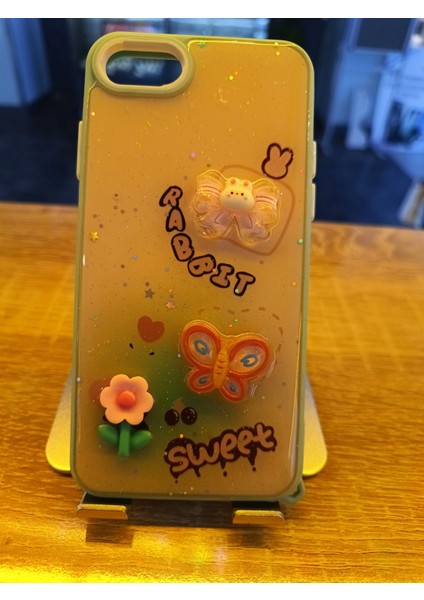 iPhone 7/8/se Uyumlu Kabartma Figürlü Darbe Korumalı Kapak Rabbıt Kılıf fırsatları