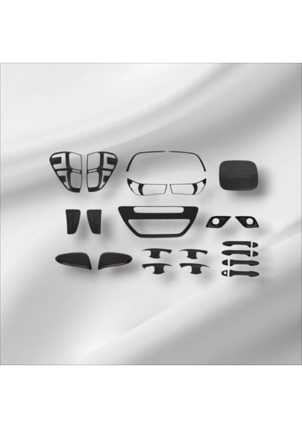 Toyota Hilux 2016-2019 Uyumlu Plastik Kaplama 10'lu Set