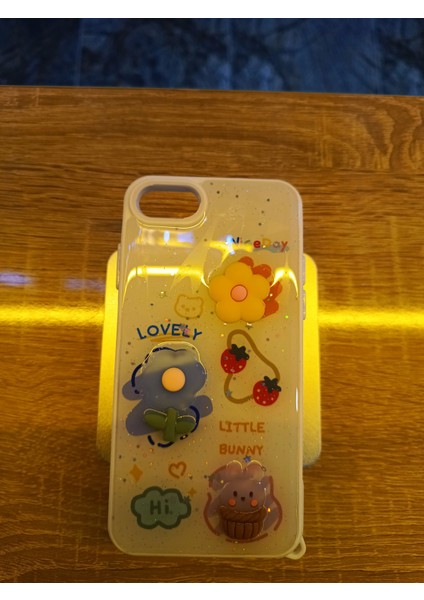 iPhone 7/8/se Uyumlu Kabartma Figürlü Darbe Korumalı Kapak Papatya Kılıf fırsatları