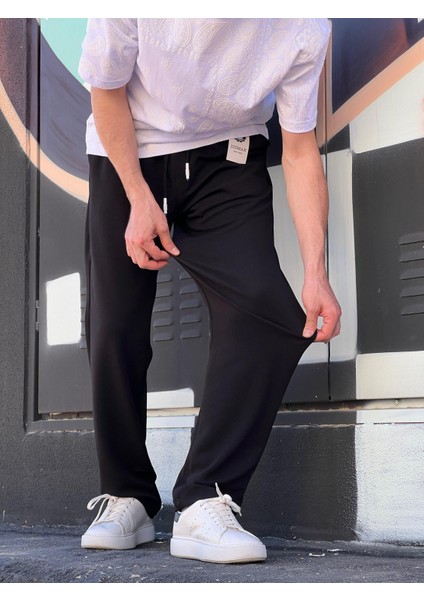Elitwear Yeni Sezon Rahat Kalıp Esnek Kumaş Beli Lastikli Baggy Jogger Pantolon fırsatları