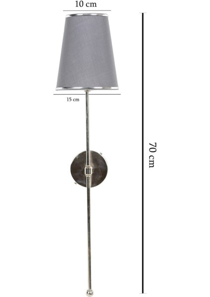 Pilli Krom Şapkalı Ledli Duvar Aplik -Otel-Ofis-Salon-Show Room-Yatak Odası-Cafe-Bar-Restaurant indirimleri