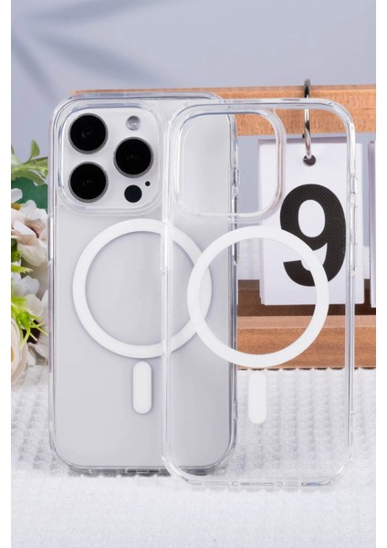 Apple iPhone 16 Pro Max Kılıf Magsafe Uyumlu Sert Şeffaf Telefon Kılıfı fiyatları