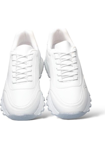 Kadın Bağcıklı Kolay Giyilebilir Mevsimlik Sneaker Spor Ayakkabı Beyaz fırsatları