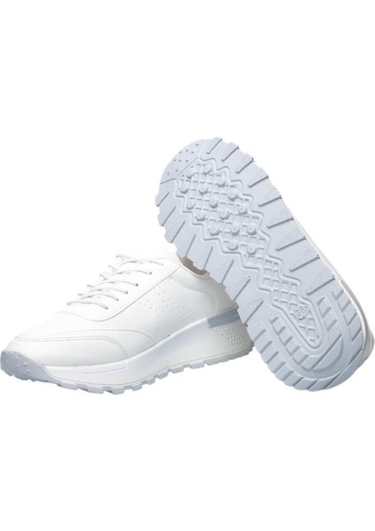 Kadın Bağcıklı Kolay Giyilebilir Mevsimlik Sneaker Spor Ayakkabı Beyaz indirimleri