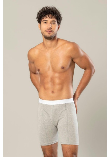 Erkek Pamuk Elastan Uzun Boxer 1416 - 3 Adet