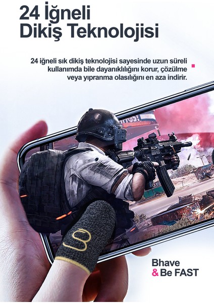 Pubg Parmaklık 1 Çift-pubg Parmak Eldiveni- Silver Ter Geçirmez Oyuncu Parmaklığı-espor Parmaklık