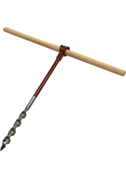 5235 Boyunduruk Burgu Ahşap Çevirmeli El Matkap Ucu 14 mm