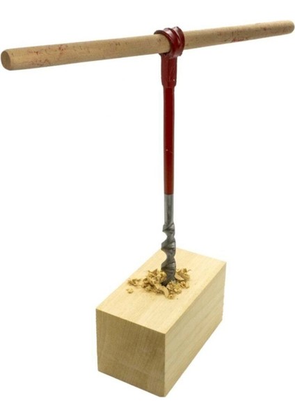 5235 Boyunduruk Burgu Ahşap Çevirmeli El Matkap Ucu 14 mm indirimleri