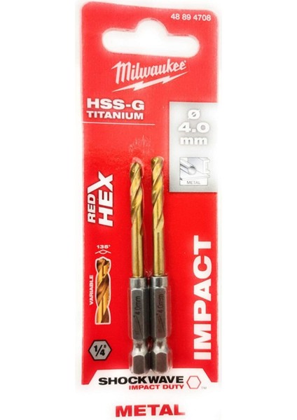 4,0 mm Hss-G Titanyum Matkap Ucu