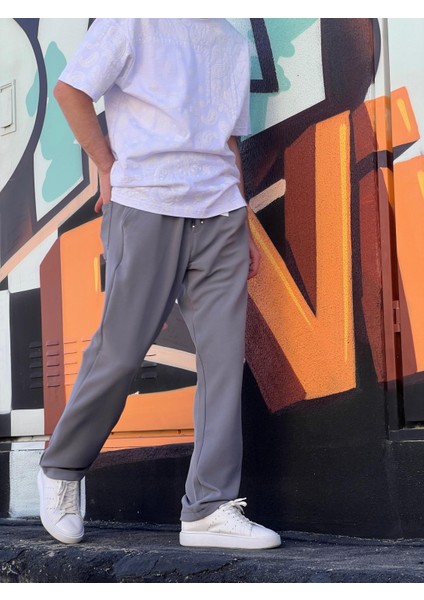 Elitwear Yeni Sezon Rahat Kalıp Esnek Kumaş Beli Lastikli Baggy Jogger Pantolon