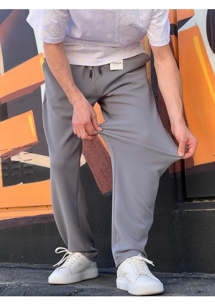 Elitwear Yeni Sezon Rahat Kalıp Esnek Kumaş Beli Lastikli Baggy Jogger Pantolon