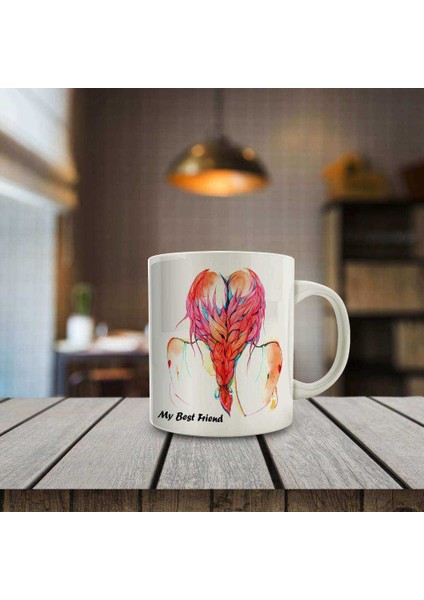 My Best Friend Yazı Baskılı Hediyelik Kupa BARDAK-100145145