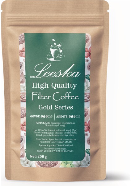 Filtre Kahve 200gr - Makine ve French Press Uyumlu