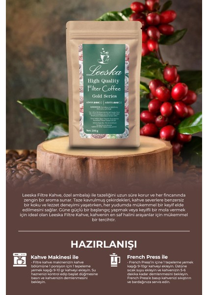 Filtre Kahve 200gr - Makine ve French Press Uyumlu