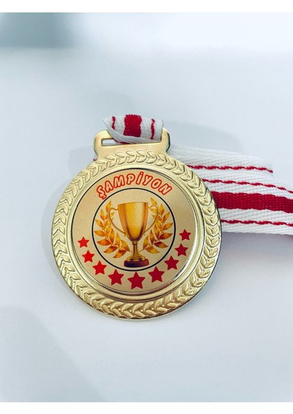 3 Adet Şampiyon Madalyası - Dijital Baskılı Madalya