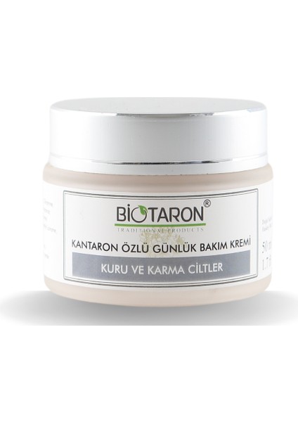 Kantaron Özlü Günlük Bakım Kremi - 50 ml | Kuru ve Karma Ciltler Için | Nemlendirici ve Dengeleyici