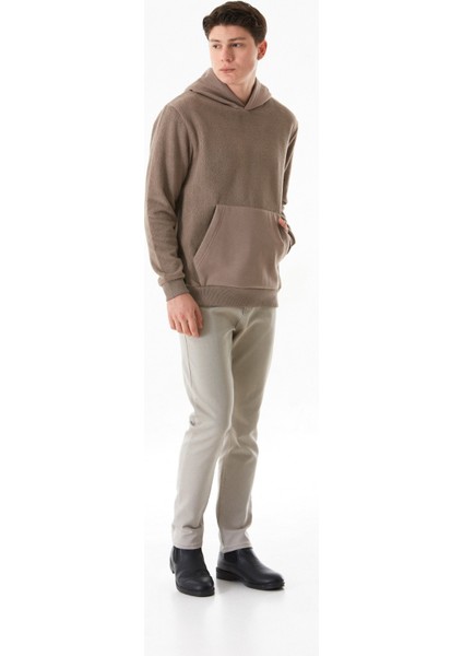 3 Iplik Kanguru Cepli Kapüşonlu Peluş Sweatshirt modelleri