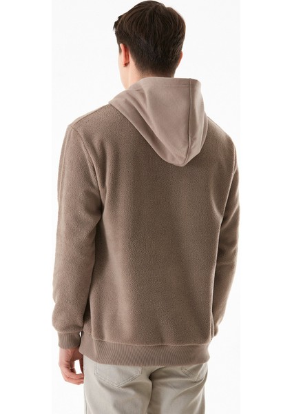 3 Iplik Kanguru Cepli Kapüşonlu Peluş Sweatshirt fırsatları