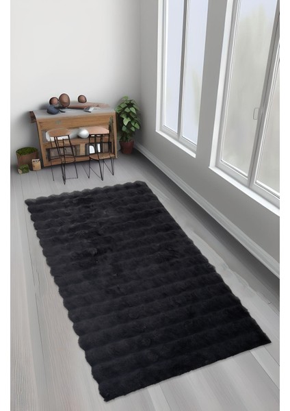 Bubble Tavşan Tüyü, Kaymaz Süet Taban, Süper Soft, Ultra Lüks, Yıkanabilir Halı