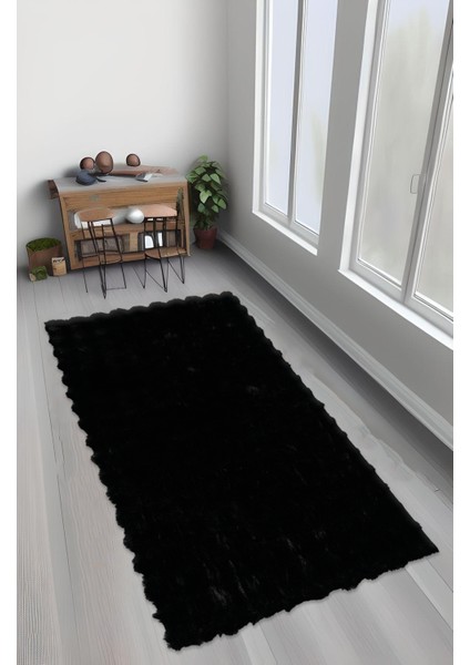 Bubble Tavşan Tüyü, Kaymaz Süet Taban, Süper Soft, Ultra Lüks, Yıkanabilir Halı