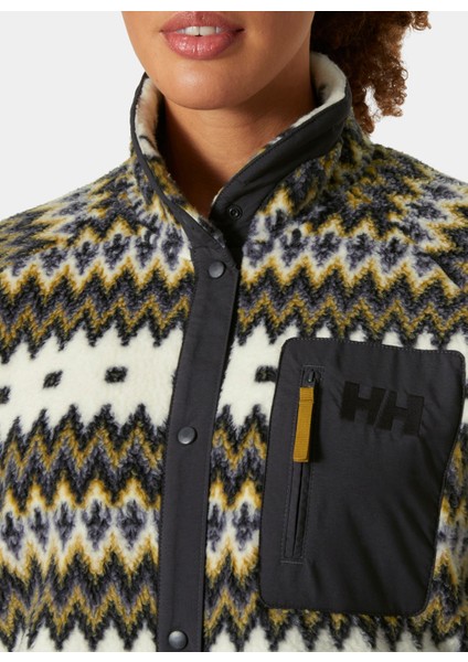 Baskılı Kum Kadın Polar Sweatshırt HHA.63373_HELLY Hansen W Imperıal P