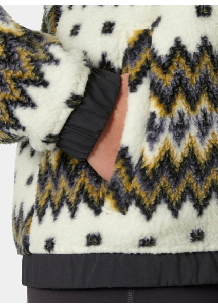 Baskılı Kum Kadın Polar Sweatshırt HHA.63373_HELLY Hansen W Imperıal P