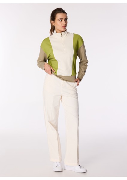 Yüksek Bel Normal Krem Kadın Pantolon 4HA2DF07I fiyatları