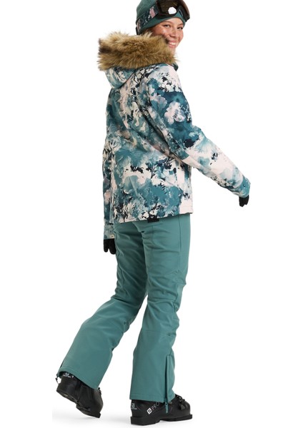 Çok Renkli Kadın Kayak Montu ERJTJ03481JET Skı Jk fiyatları