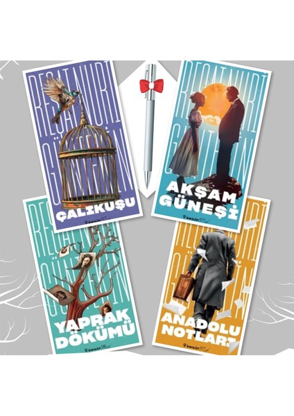 Çalıkuşu - Akşam Güneşi - Yaprak Dökümü - Anadolu Notları, Reşat Nuri Güntekin, Caprice Kalem Hediye