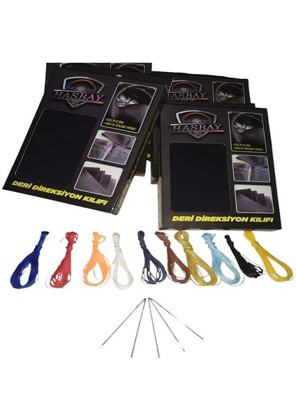 Dikişli Direksiyon Kılıfı Siyah/kırmızı Deri Kırmızı Yüzük/dikişli fiyatları