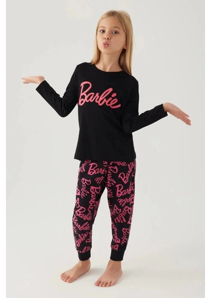 Pamuk Uzun Kol Kız Çocuk Pijama Takım 1766