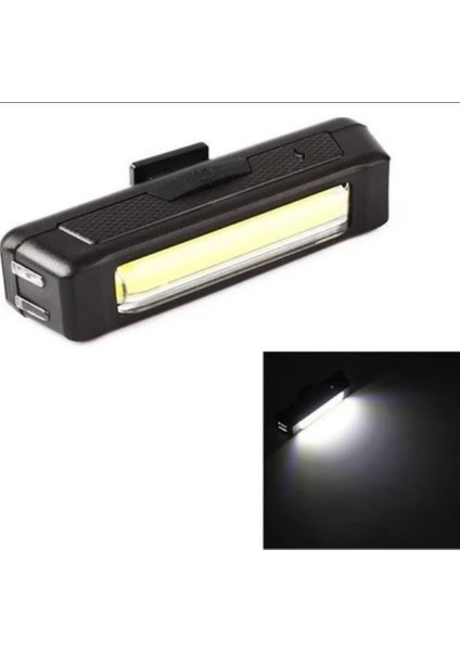 Comet USB Şarjlı Bisiklet Ön Işık 100 Lümen Beyaz