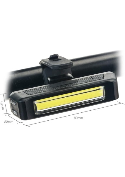 Comet USB Şarjlı Bisiklet Ön Işık 100 Lümen Beyaz
