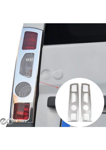 Ebal Oto Fiat Ducato Krom Stop Çerçevesi 2 Prç. 2006-2014 Paslanmaz Çelik